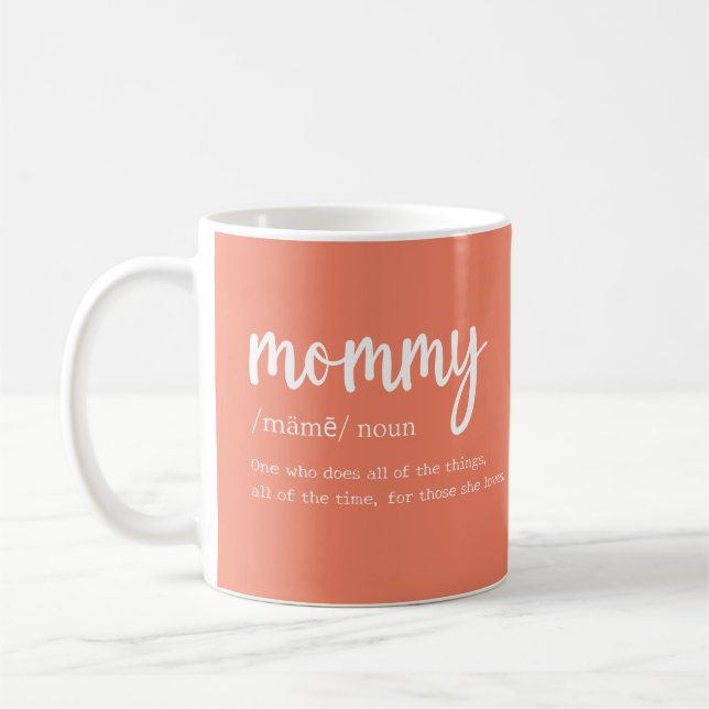 Mug Maman Définition Un qui fait toutes les choses Co (Gauche)