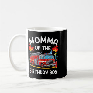 Mug Maman du garçon d'anniversaire Camion de pompiers