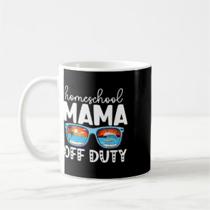 Mug Maman école à la maison hors service heureuse dern