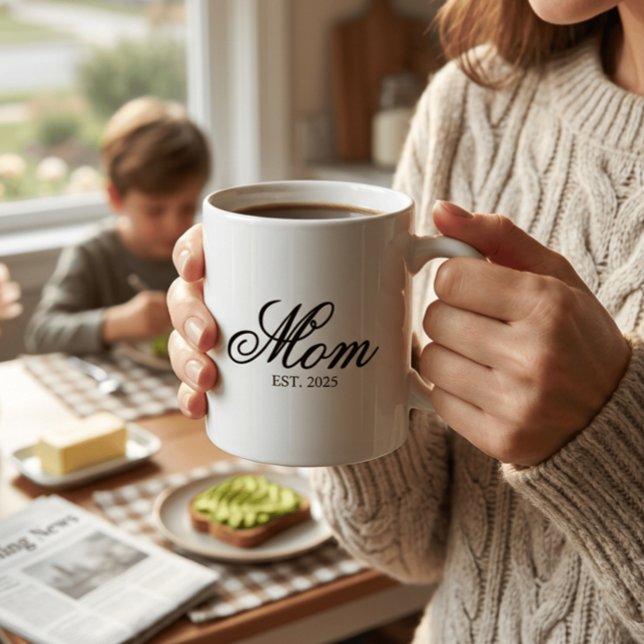 Mug Maman élégante script établi (Créateur téléchargé)