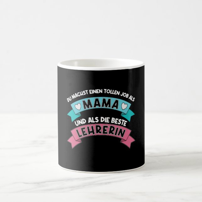 Mug Maman Fait Du Bon Travail D'Enseignant (Centre)