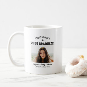 Mug Maman fière Diplômé(e) senior année personnalisée 