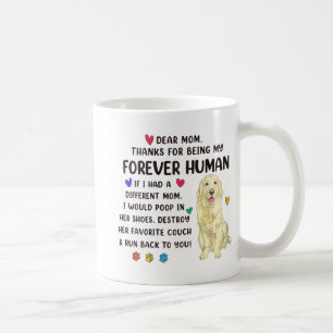 Mug Maman Forever Creme humaine Golden Retriever Mères