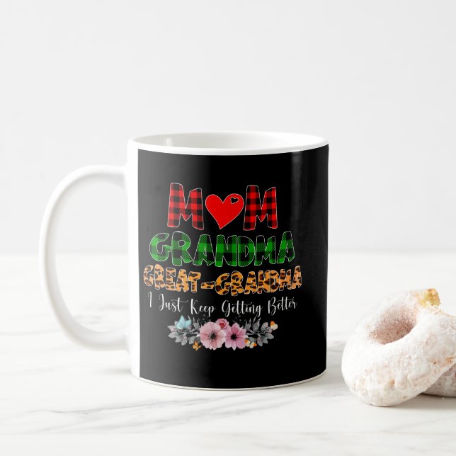 Mug Maman grand-mère grand grand-mère mieux plaider (Avec donut)