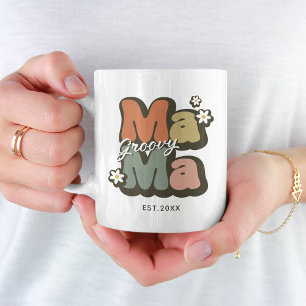 Mug Maman Groovy Rétro