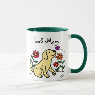 Mug Maman jaune et vert de laboratoire