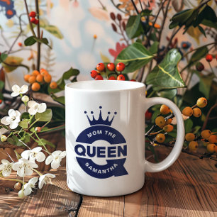 Mug Maman La Reine Bleue Typographie créative