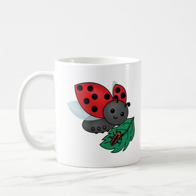 Mug Maman Ladybug avec Larvae (Gauche)
