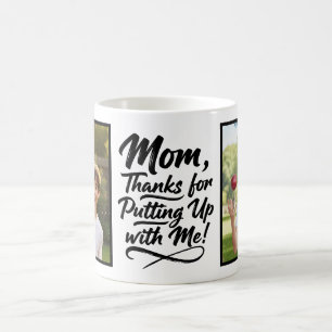 Mug Maman Merci De Me Supporter 2 Photo Brush Script