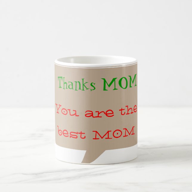 Mug MAMAN merci - texte editable pour autre (Centre)