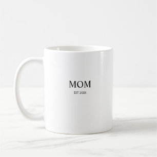 Mug Maman Minimaliste Personnalisée Année de Fondation