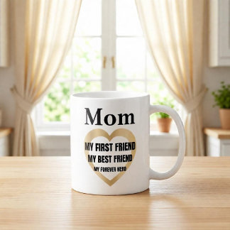 Mug Maman Mon Premier Ami Cadeau Personnalisé