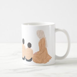 Mug Maman musulmane avec 2 fils Personnalisé