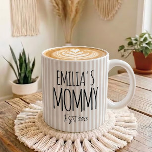 Mug Maman Papa Maman Nouvelle Personnalisée Pastel Ray