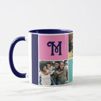 Mug Maman personnalisée | Fête des Mères Collage de 3 