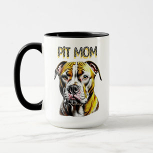 Mug Maman Pit Bull Amoureux des chiens