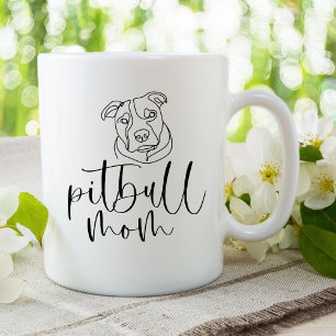 Mug Maman Pitbull Minimaliste
