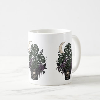 Mug Maman plante gothique Monstera Lune croissante Pla