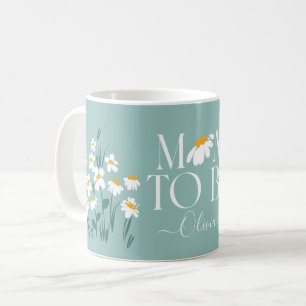 Mug Maman pour être marguerite baby shower floral nou