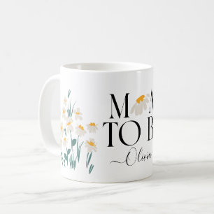 Mug Maman pour être marguerite baby shower floral nouv