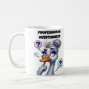 Mug Maman qui réfléchit trop professionnellement