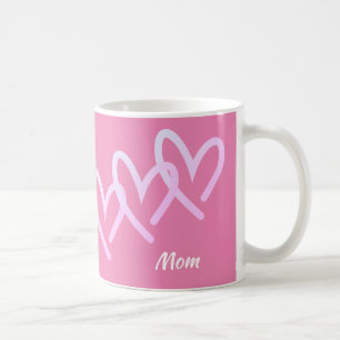 Mug Maman Triple Coeur rose