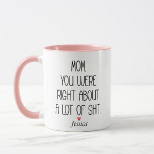 Mug Maman Tu As Eu Raison Fête Des Mères Personnalisée