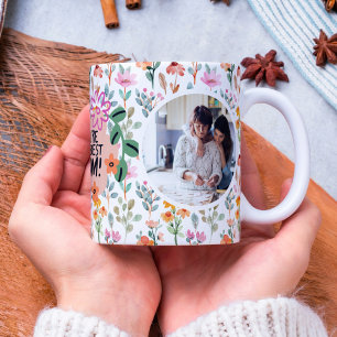 Mug Maman Tu es le Fleur sauvage : Photo personnalisée