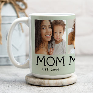 Mug Maman Typographie Établi Vert Sauge 3 Photo