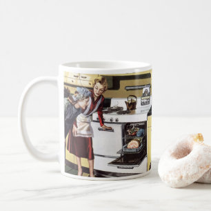 Mug Maman vintage dans la Cuisine de cuisine un jambon