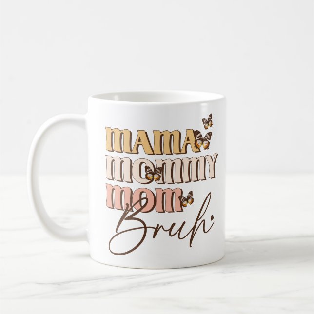 Mug Maman Vintage drôle (Gauche)