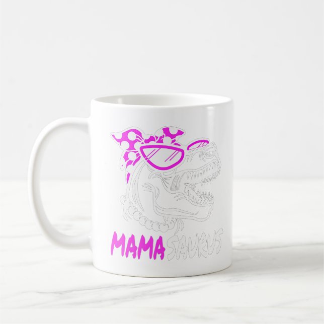 Mug Mamasaurus Mama Dinosaur T-Rex Mère Mère Jour (Gauche)