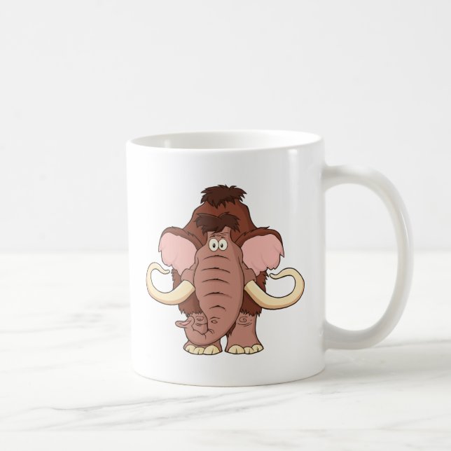Mug Mammouth laineux de bande dessinée (Droite)