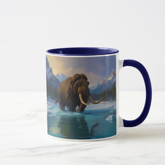 Mug Mammouth laineux et montagnes rocheuses (Droite)