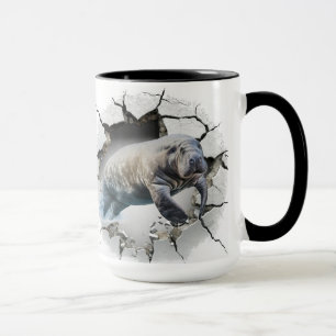 Mug Manate brisant le mur