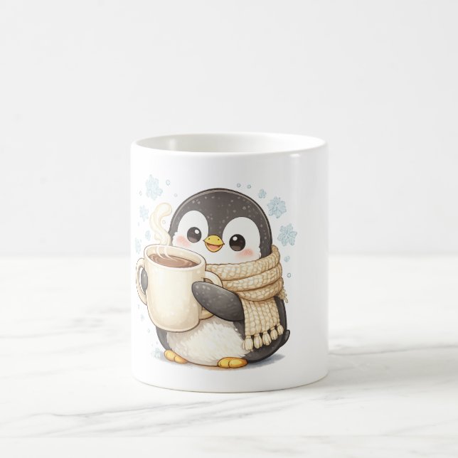 Mug Manchot café du matin (Centre)
