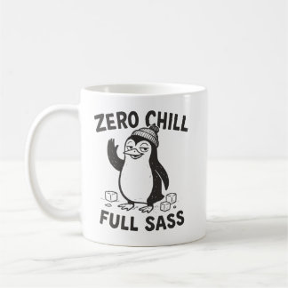 Mug Manchot drôle et sarcastique sans aucune retenue