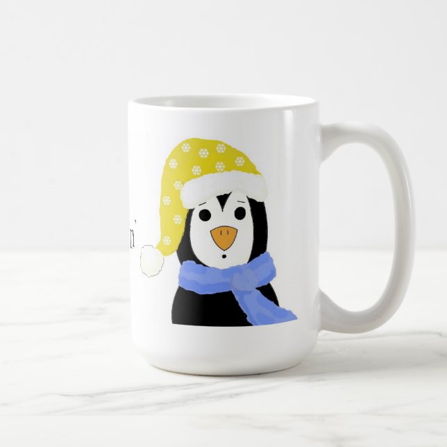 Mug Manchot surpris - Juste en train de se détendre (Droite)