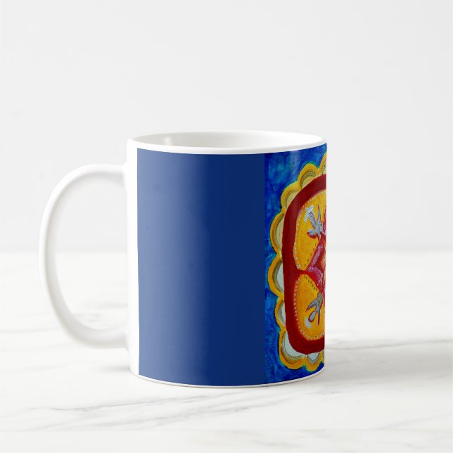 Mug Mandala bleu (Gauche)