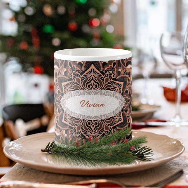 Mug Mandala couleur cuivre (Créateur téléchargé)