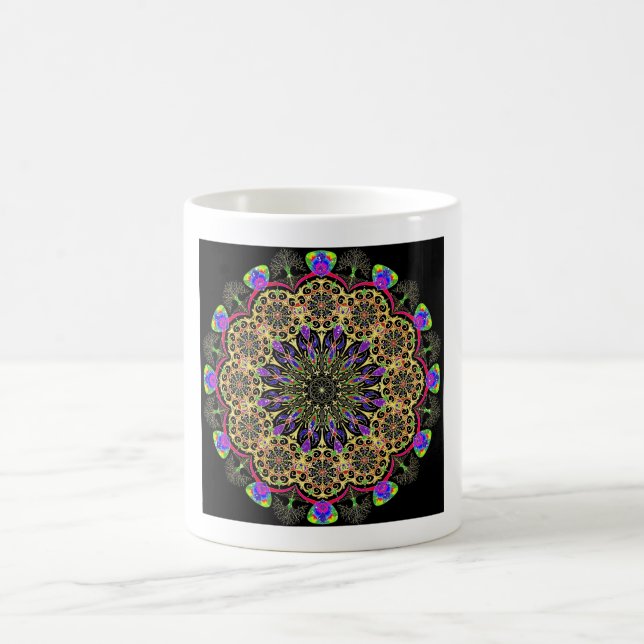 Mug Mandala de croissance d'or (Centre)