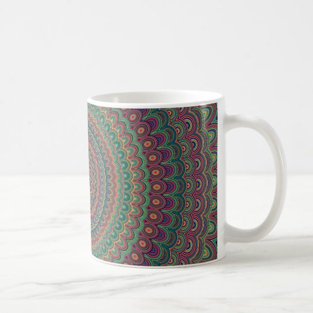 Mug Mandala de fleur (Droite)
