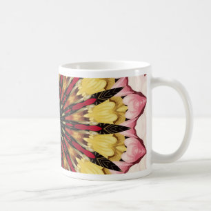 Mug Mandala de lances tribales et cœurs qui s'estompen