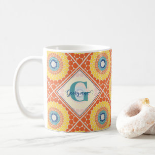 Mug Mandala Eté Egéenne Carrelée Personnalisée