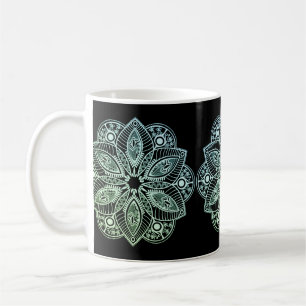 Mug Mandala Exotic Tribal Green Gradient