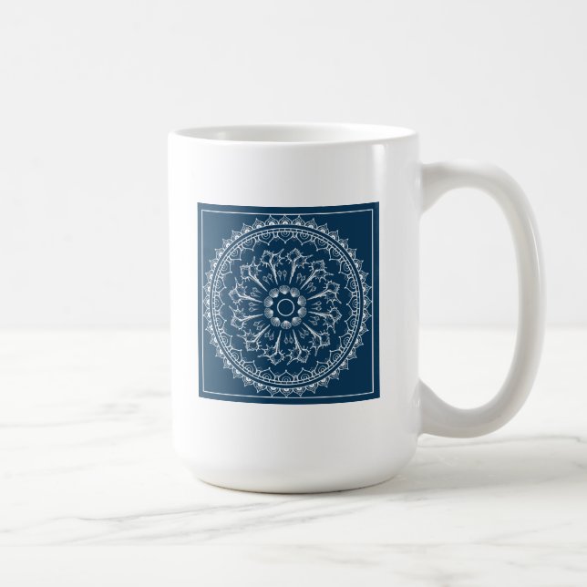 Mug Mandala fait de coquillages (Droite)