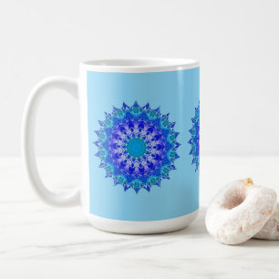 Mug Mandala Fleur Azur