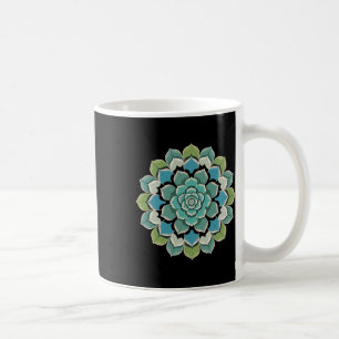 Mug Mandala Lotus Bouddha Zen Art Botanique Succulente