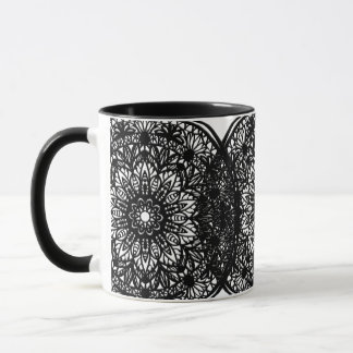 Mug Mandala noir et blanc