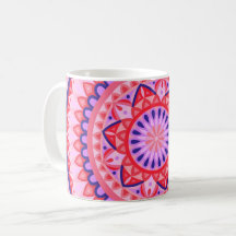 Mandala Rose Boho Motif Géométrique Vibrant et Cos